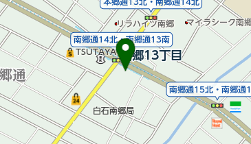 ポピンズナーサリースクール札幌白石の地図画像