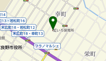 富良野市立虹いろ保育所の地図画像