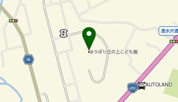 ゆうばり丘の上こども園の地図画像