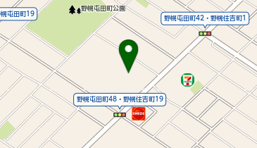 こどもみらい保育園野幌園の地図画像