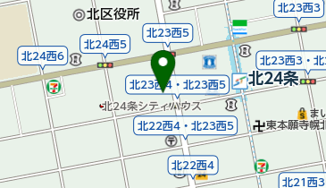 クラ・ゼミ札幌北24条校の地図画像