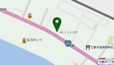 KATEKYO学院北斗七重浜校の地図画像