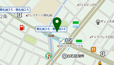 クラ・ゼミ札幌白石校の地図画像
