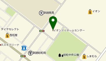 イオンマイホームセンターの地図画像