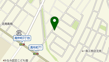 一条工務店北見展示場の地図画像
