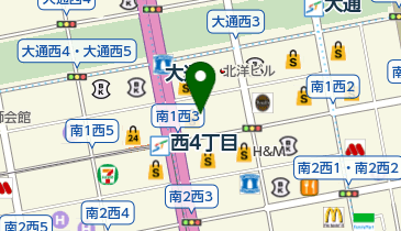 札幌三越の地図画像