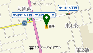 西條士別店の地図画像