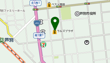 ラルズプラザ芦別店の地図画像