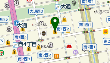 丸井今井札幌本店の地図画像