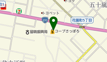 コープさっぽろるもい店の地図画像