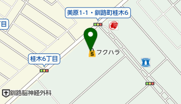 フクハラ桂木店の地図画像
