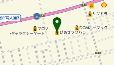 ぴあざフクハラ星が浦店の地図画像