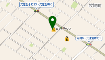 ビッグハウス元江別店の地図画像