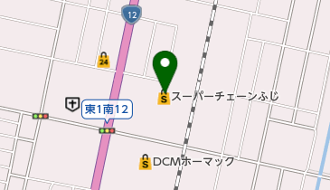 スーパーアークス砂川店の地図画像