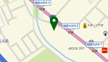 スーパーアークス宮の沢店の地図画像