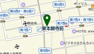 ディナーベルススキノ南7条店の地図画像