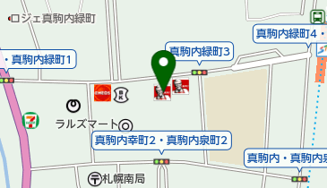東光ストア真駒内店の地図画像