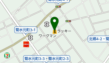 ラッキー菊水元町店の地図画像