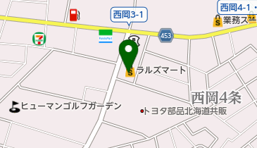 ラルズマート西岡店の地図画像
