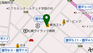 東光ストア豊平店の地図画像