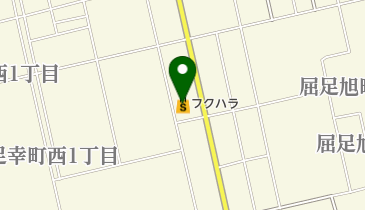 フクハラ屈足店の地図画像