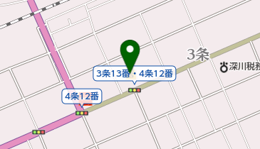 スーパーチェーンふじ深川店の地図画像