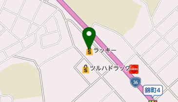 ラッキー千歳錦町店の地図画像