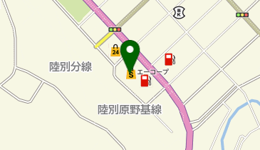 エーコープりくべつ店の地図画像