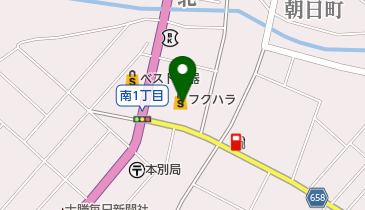 フクハラ本別店の地図画像