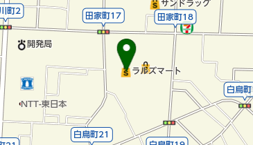 ラルズマート白鳥店の地図画像