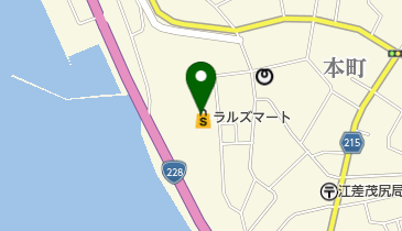 ラルズマート江差店の地図画像