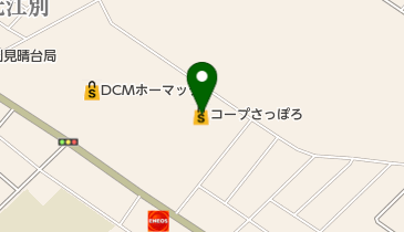 コープさっぽろえべつ店の地図画像