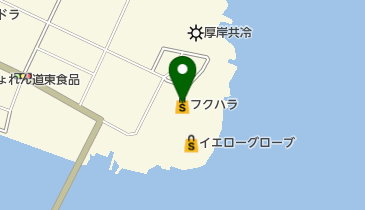 フクハラ厚岸店の地図画像