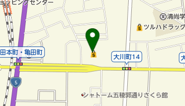 スーパー魚長八幡通り店の地図画像