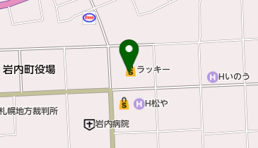 ラッキー岩内店の地図画像