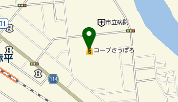 コープさっぽろあかびら店の地図画像