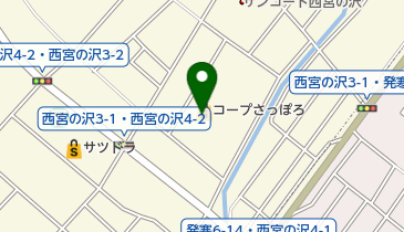 コープさっぽろ西宮の沢店の地図画像