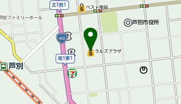 ラルズプラザ芦別店の地図画像