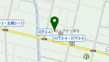 コープさっぽろ川下店の地図画像