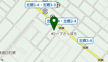 コープさっぽろきたごう店の地図画像