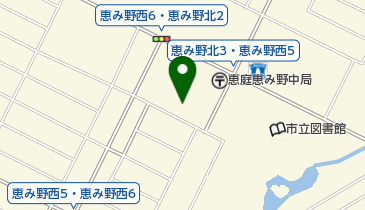 コープさっぽろ恵み野店の地図画像