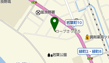 コープさっぽろ富良野店の地図画像