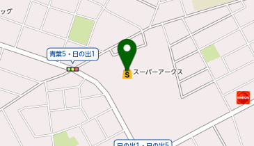 スーパーアークス千歳店の地図画像