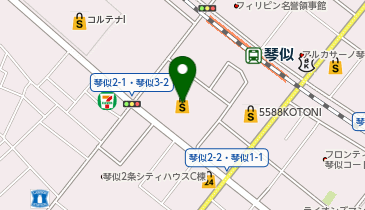 ロピア琴似店の地図画像
