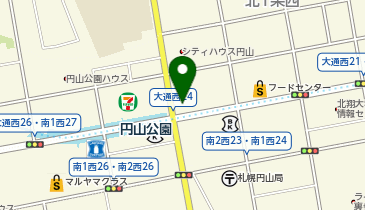 わくわく広場札幌円山店の地図画像