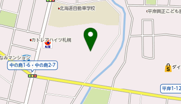 ロピア中の島店の地図画像