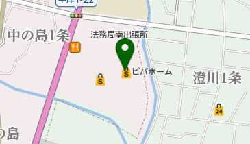 ビバホーム平岸店の地図画像