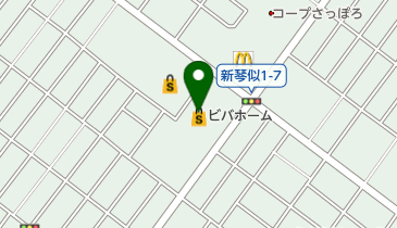 ビバホーム新琴似店の地図画像