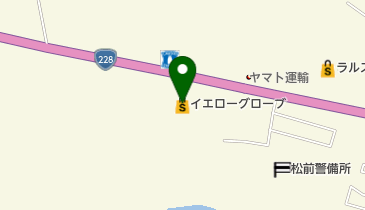 イエローグローブ松前店の地図画像