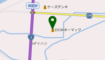 DCM倶知安店の地図画像